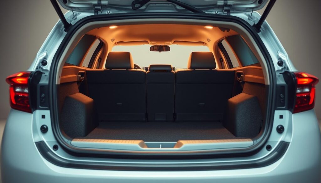 Toyota Corolla rear storage